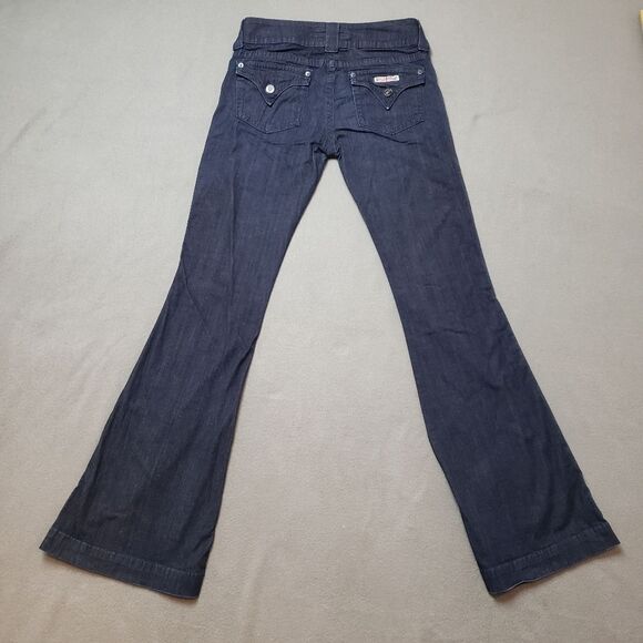 HUDSON Blue Wide Leg Flare Jeans made in USA size 27 dark wash - Picture 2 of 16